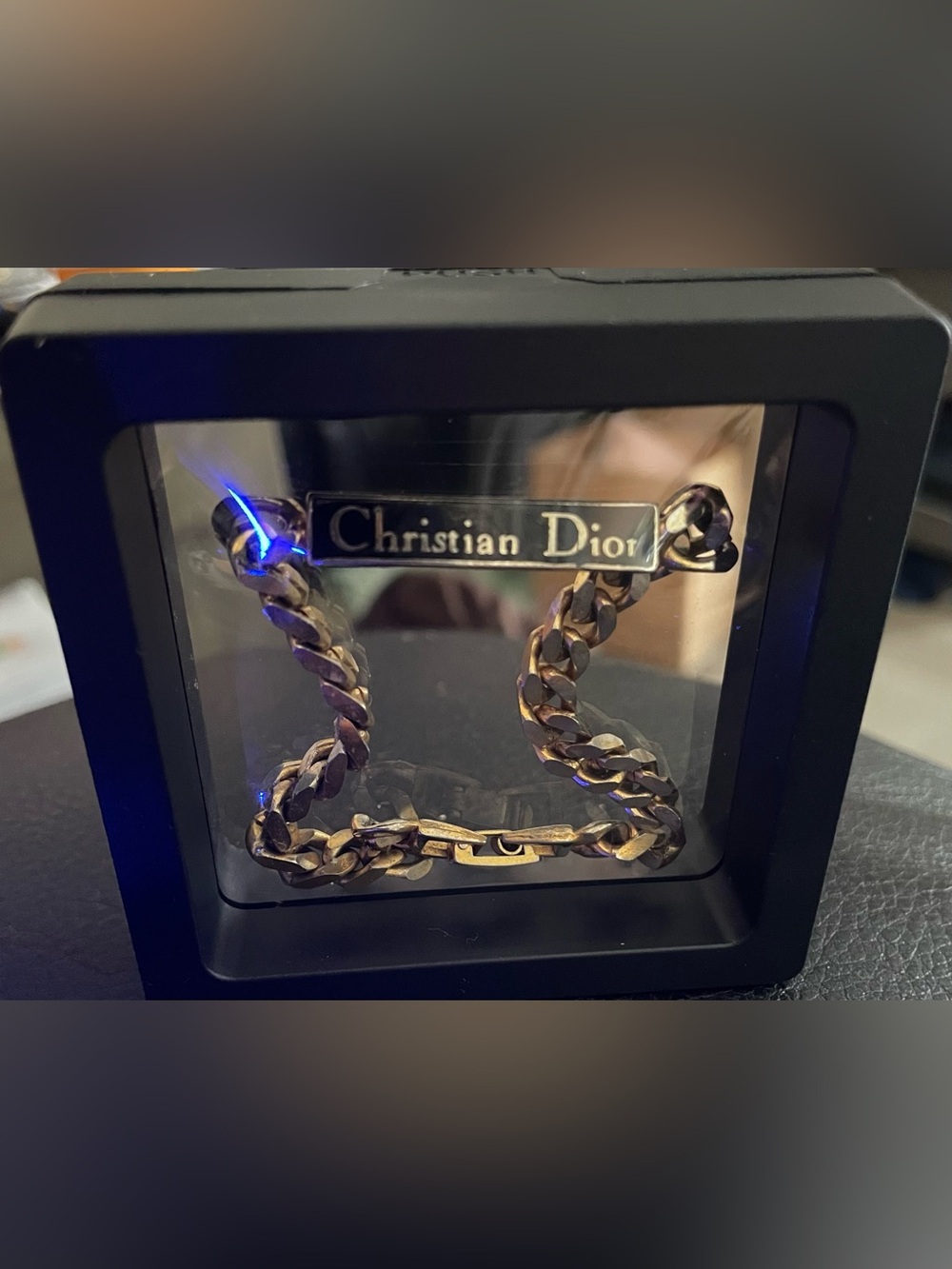 Dior Gold-Tone Christian Dior Chain Bracelet - Gold